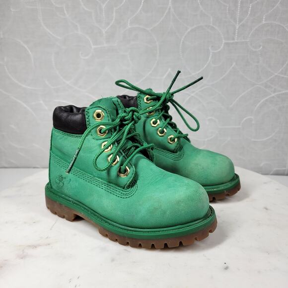 Timberland Limited Edition Boot Toddler 7 Celtics Kelly Green Classic Waterbuck - Picture 5 of 16